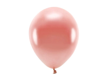 Balony Eco 26cm metalizowane, różowe złoto (1 op. / 10 szt.)