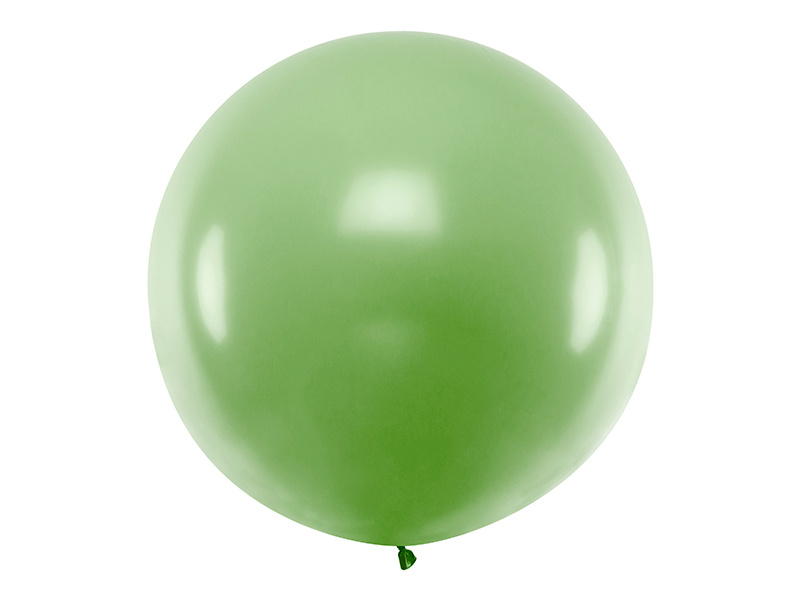 Balon okrągły 1m Pastel Green