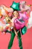 Balon foliowy Gwiazdka, 48cm, zielony