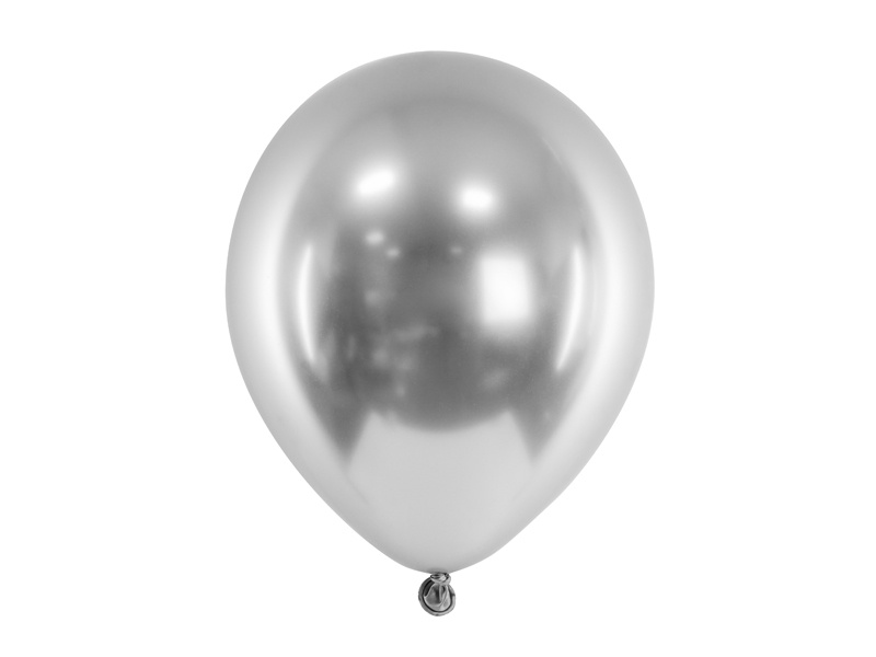 Balony Glossy srebrne 46 cm
