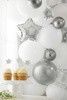 Balony Glossy 12 cm, ciemny srebrny (1 op. / 50 szt.)