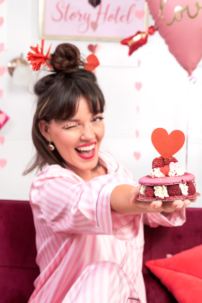 Dekoracje do muffinek Serca, 11 cm – aranżacja z babeczkami