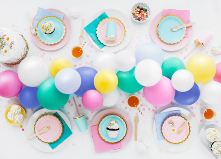 Balony Eco 30cm pastelowe, biały (1 op. / 100 szt.)