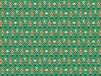 Papier do pakowania - Dziadek do orzechów, 70x200 cm