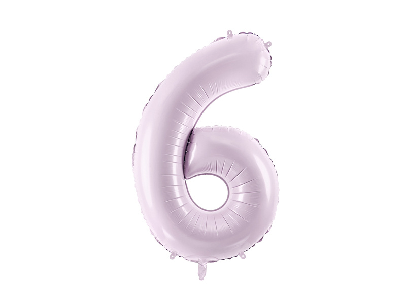 Balon foliowy Cyfra 6, fioletowy, 72 cm