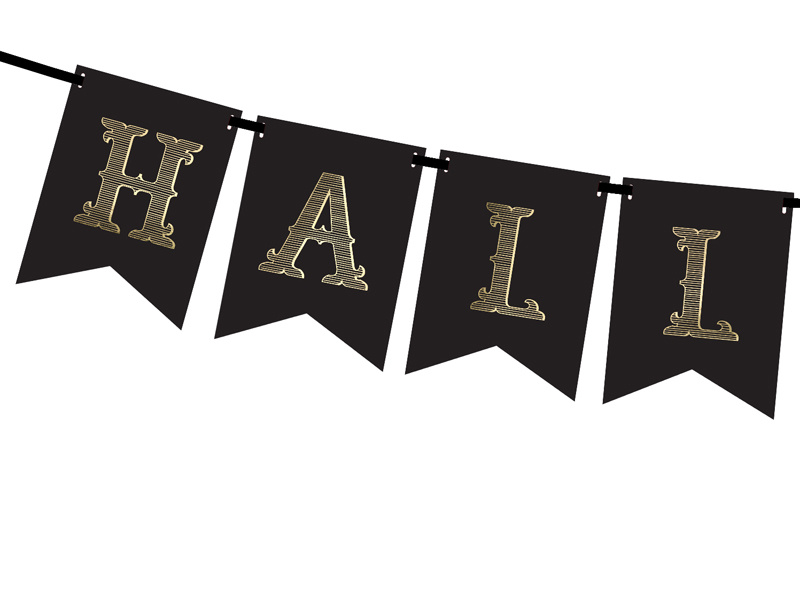 Baner Halloween czarny 20x175cm - zdjęcie 4