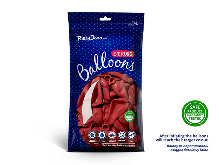 Balony Strong 27cm, Pastel Poppy Red (1 op. / 100 szt.)