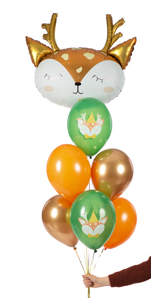 Balony Jelonek Pastel Emerald Green – przykładowa aranżacja