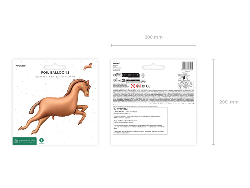Balon foliowy Koń 125x100cm - zdjęcie 3