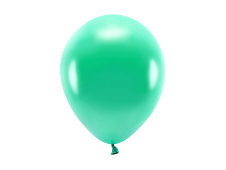 Balony Eco 26cm metalizowane, zielony (1 op. / 100 szt.)