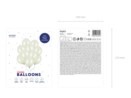 Balony Strong 27cm, Metallic Light Cream (1 op. / 10 szt.)
