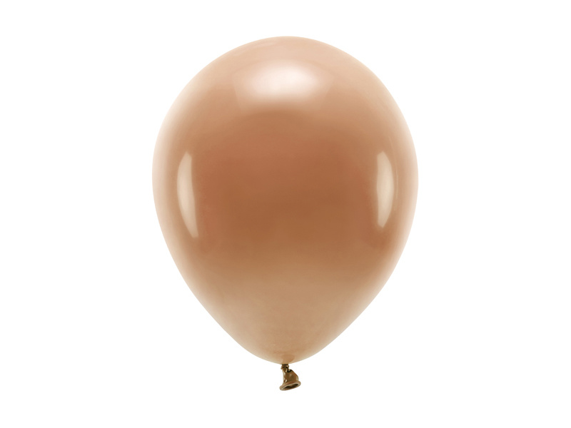 Balony Eco 26cm pastelowe czekoladowy brąz - opakowanie 10 sztuk