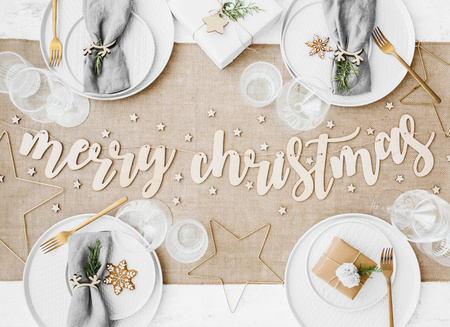 Drewniany baner Merry Christmas, 87x17cm