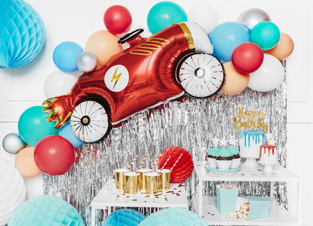 Balony Eco 30cm pastelowe, czerwony (1 op. / 10 szt.)