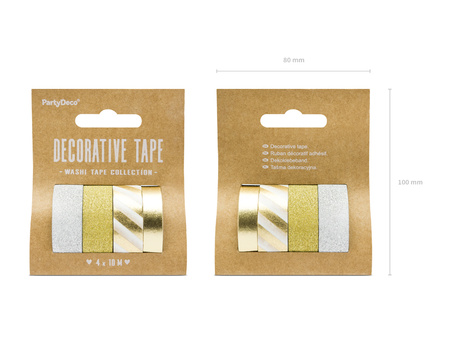Taśma dekoracyjna, mix (1 op. / 4 szt.)