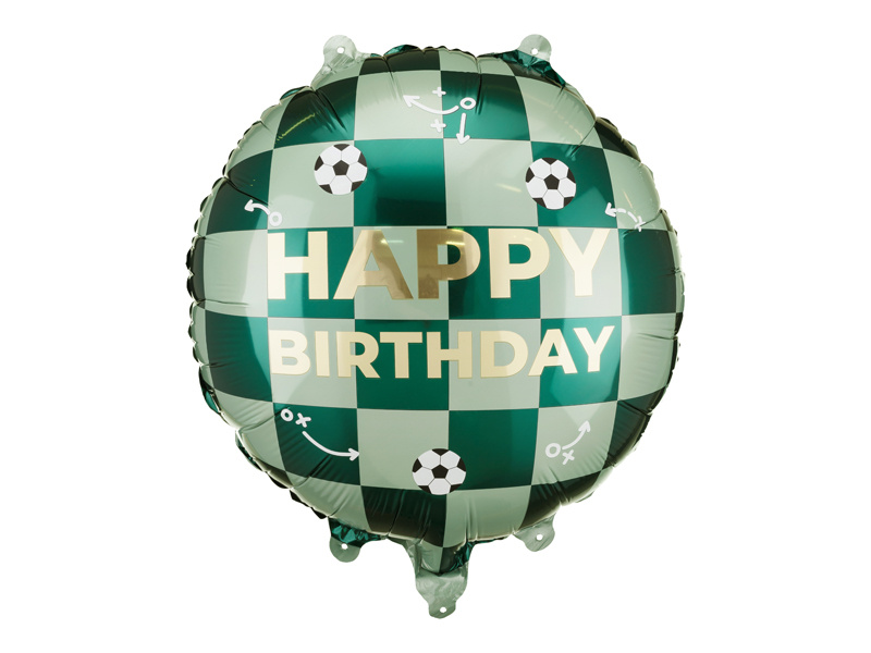 Balon foliowy Happy Birthday piłki 35x35 cm mix