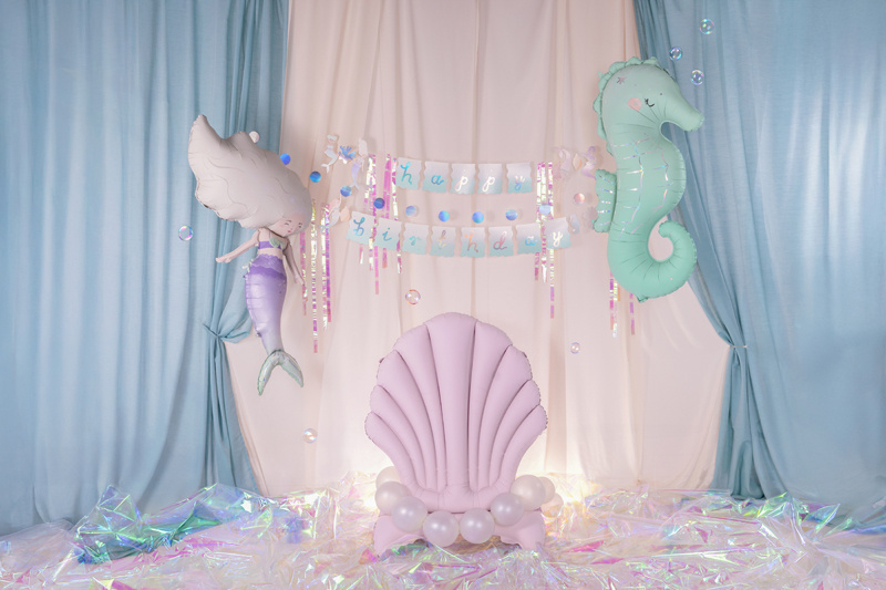 Baner Happy Birthday Syrenka 130x100cm mix - zdjęcie 2