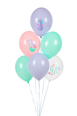 Balony 30 cm, Morski Świat, mix (1 op. / 6 szt.)