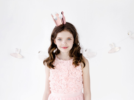 Korona Party, różowe złoto, 6cm (1 op. / 6 szt.)