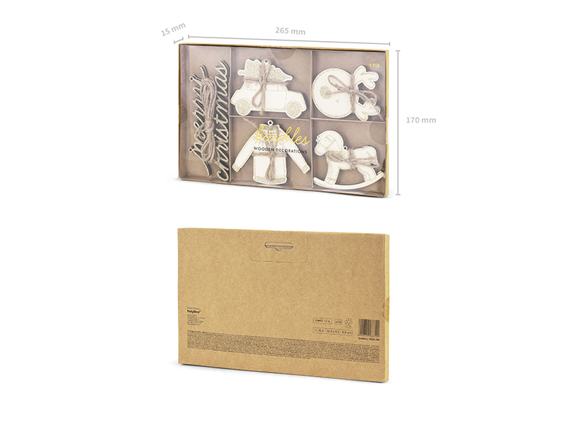 Zawieszki dekoracyjne – widok zestawu