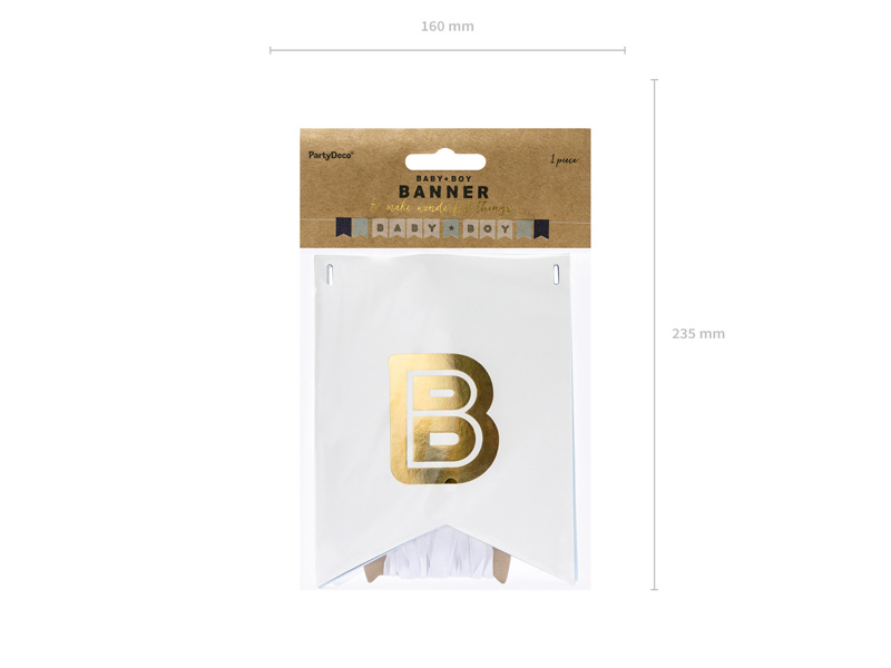 Baner Baby Boy – dekoracja podczas przyjęcia