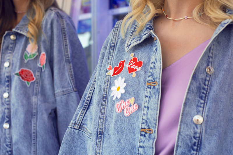 Naprasowanki Love - aplikacja na tekstyliach