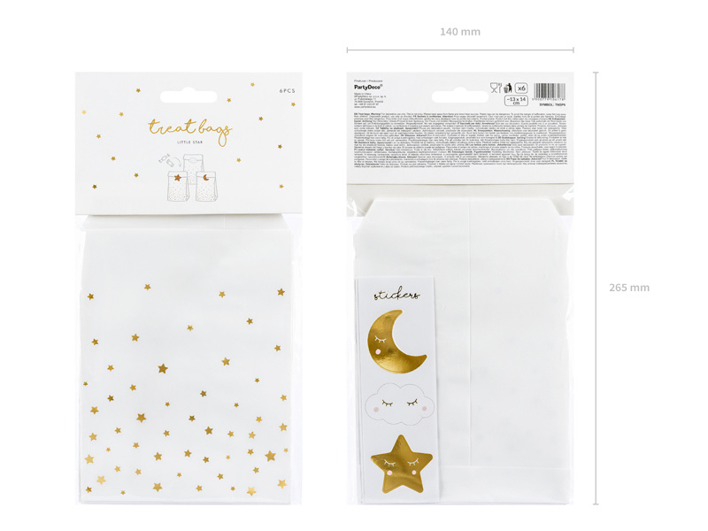 Papierowe torebki Little Star - przykładowe zastosowanie na przyjęciu