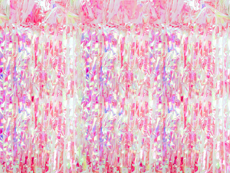 Kurtyna Party opalizujący różowy 100x200cm