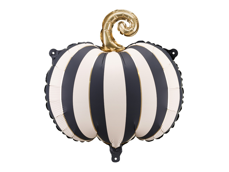 Balon foliowy Dynia w paski 39x38 cm mix