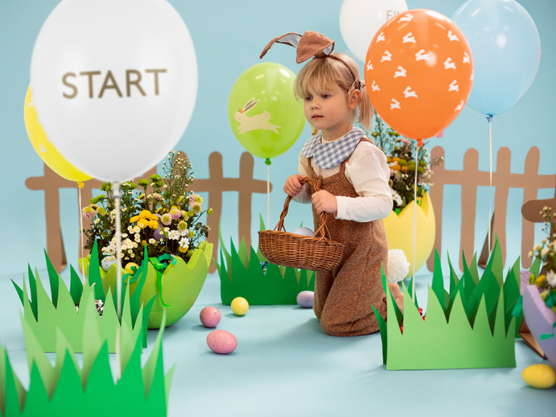 Balony Egg Hunt – różnorodność kolorów