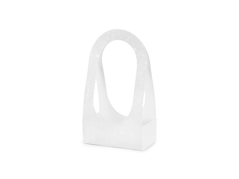 Pudełko na kwiaty flowerbox, białe, 21,6 x 11,7 x 38,5 cm