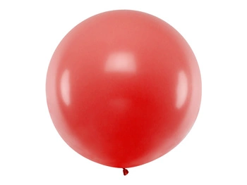 Balon okrągły 1m, Pastel Red