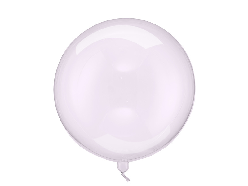 Balon Kula 40cm transparentny fiolet