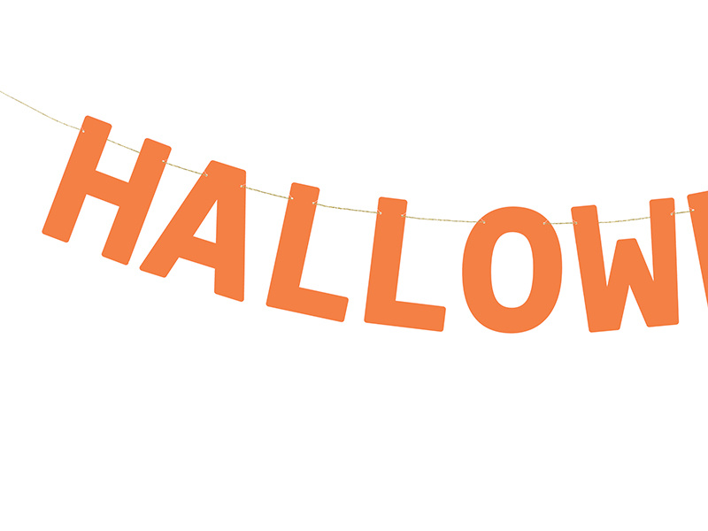 Baner Halloween pomarańczowy – szczegóły produktu