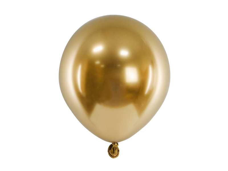 Balony Glossy 12 cm złoty – opakowanie