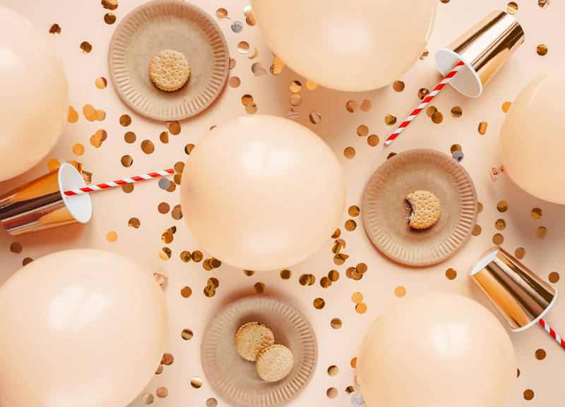 Balony Eco pastelowe brzoskwiniowe – balony w opakowaniu