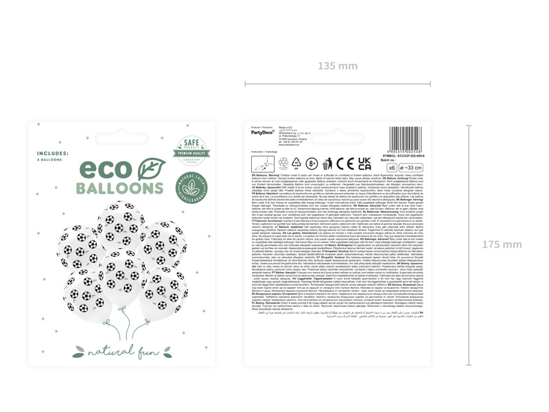 Balony Eco Piłki z nadrukiem