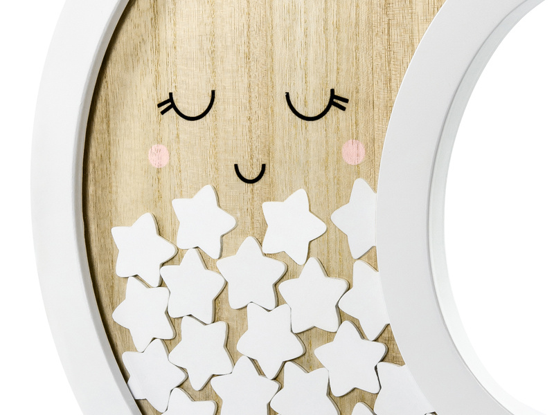 Solidna drewniana konstrukcja księgi gości