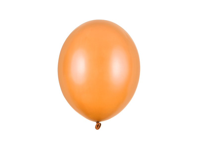 Balony Strong 27cm Metallic Mandarin Orange – opakowanie 100 sztuk