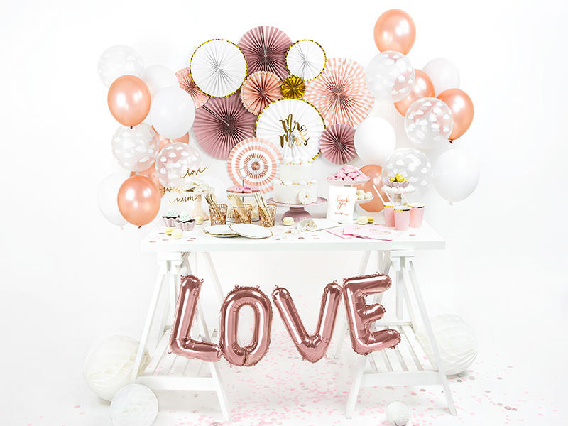 Balon foliowy Love różowe złoto 140x35cm - zdjęcie 2