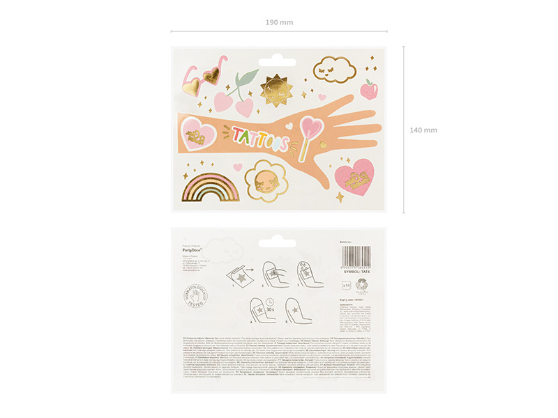 Tatuaże zmywalne – ostrzeżenia dotyczące użytkowania