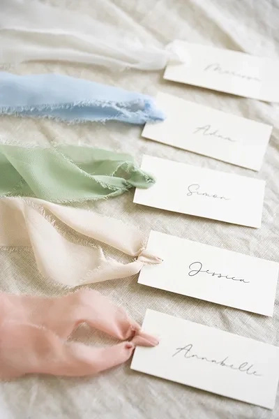 Wstążka szyfonowa jasny beż 40mm na rolce