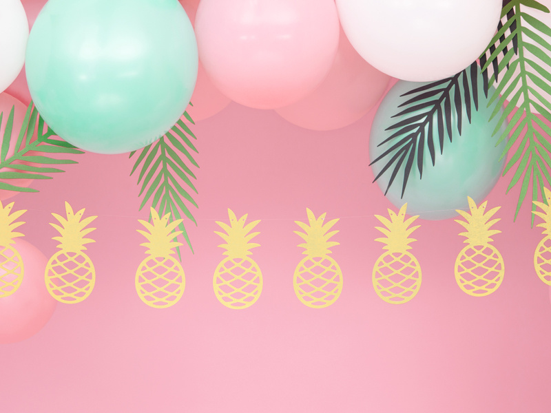 Girlanda Aloha Ananasy - na przyjęciu