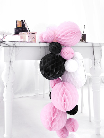 Kula bibułowa, biały, 20cm