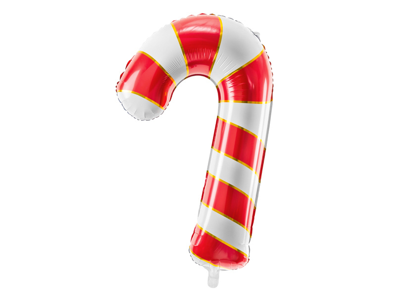 Balon foliowy Cukrowa laska czerwony