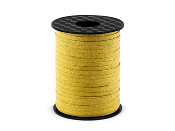Wstążka plastikowa, złoty, 5mm/225m