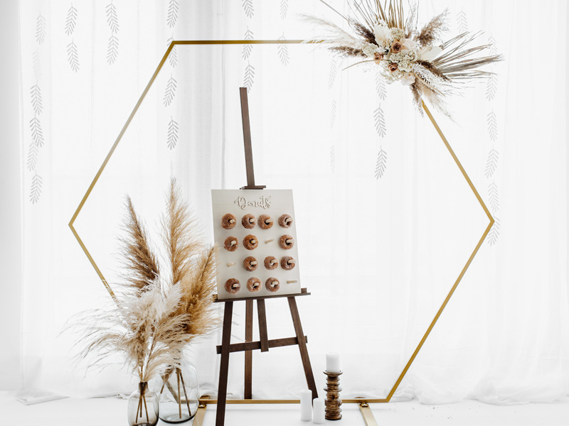 Ściana na Donuty – zbliżenie na detale