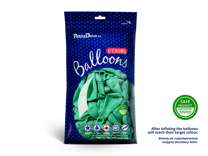 Balony Strong Pastel Mint Green – Dekoracja na imprezę