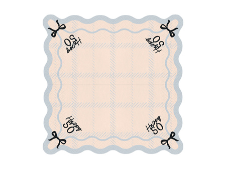 Serwetki Happy 50, 33x33 cm, mix (1 op. / 12 szt.)