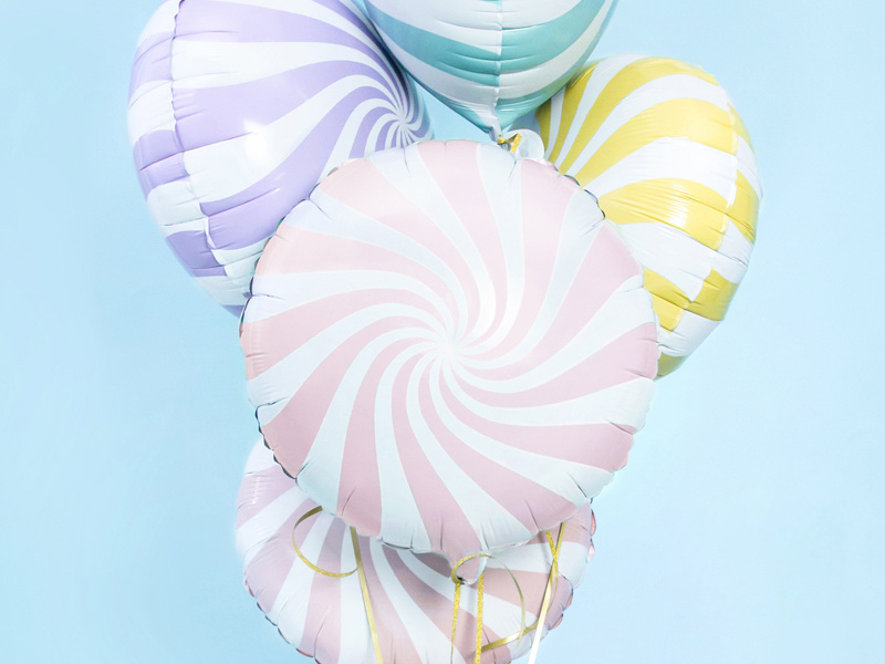 Balon cukierek pastelowy na imprezę